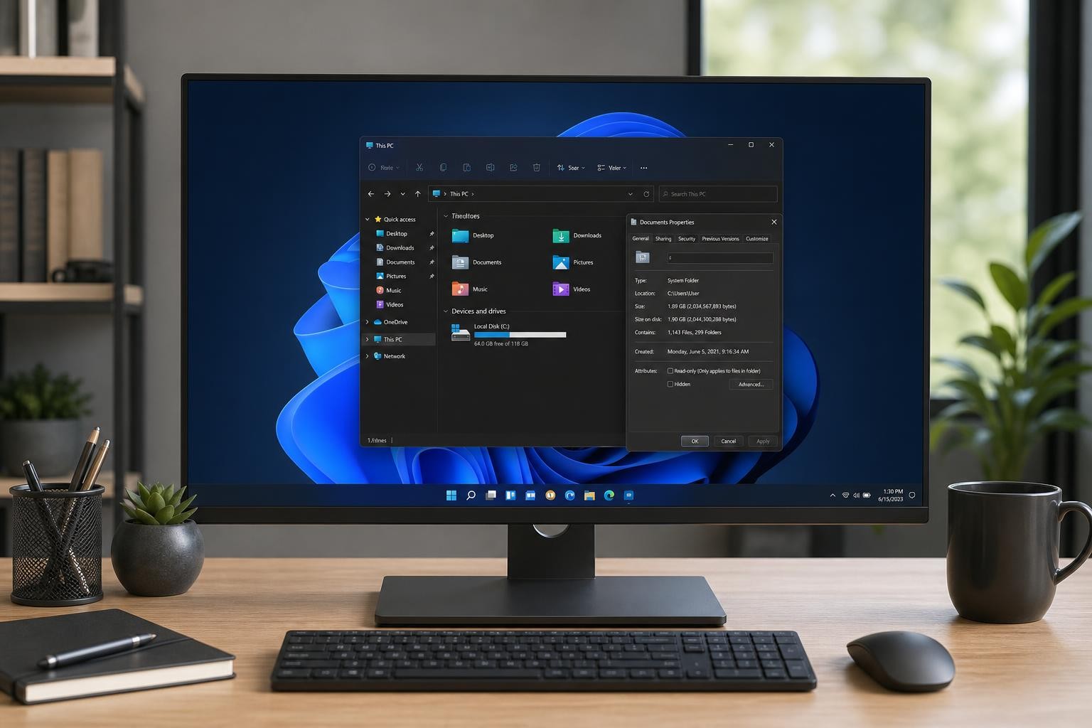 Optische Überarbeitung des Eigenschaften-Fensters im Datei-Explorer von Windows 11